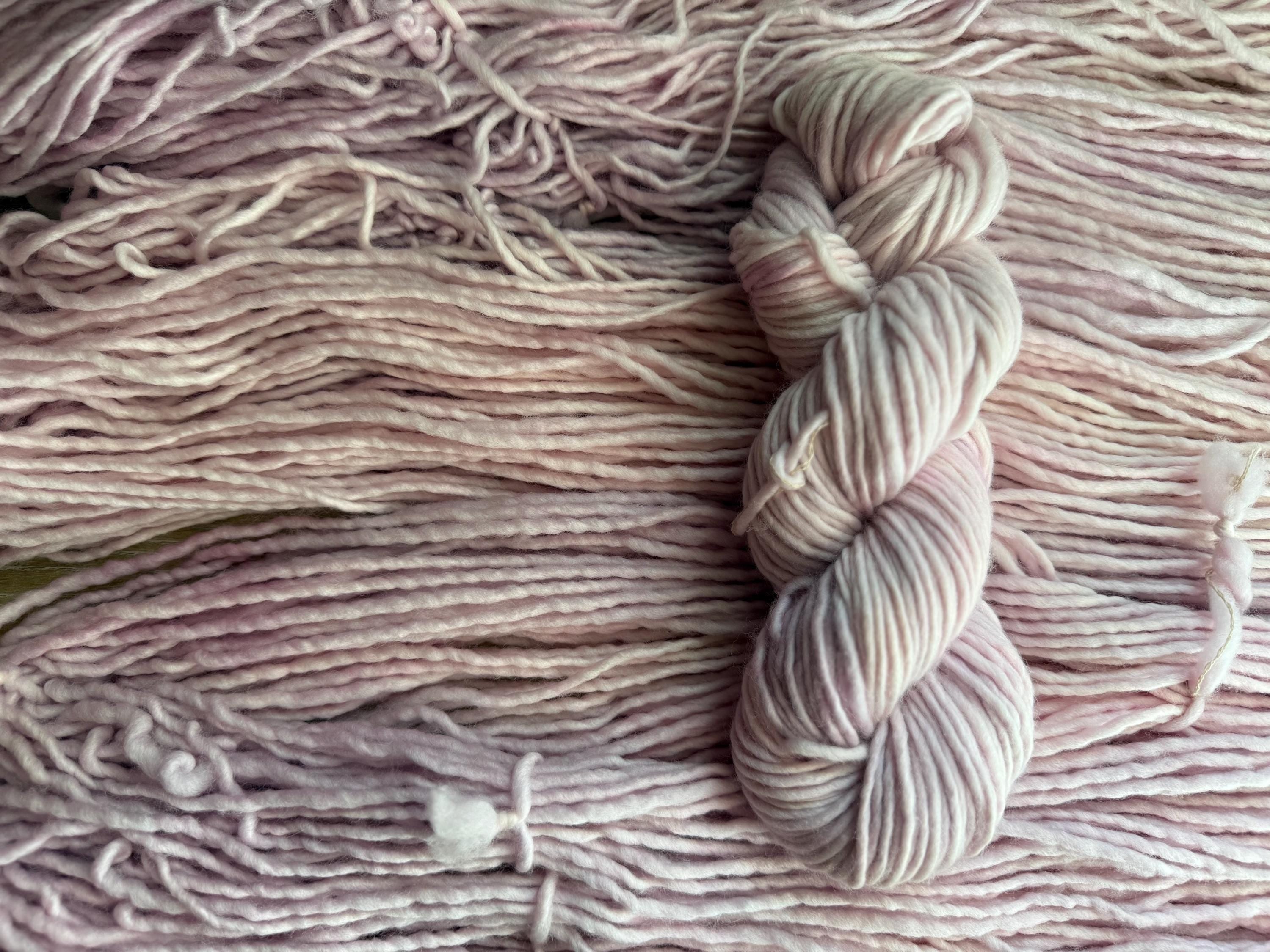 Sugar plum bulky hand dyed bulky merino wool, 109 yard, 5 weight, semi solid, multicolor, indie dye, superwash