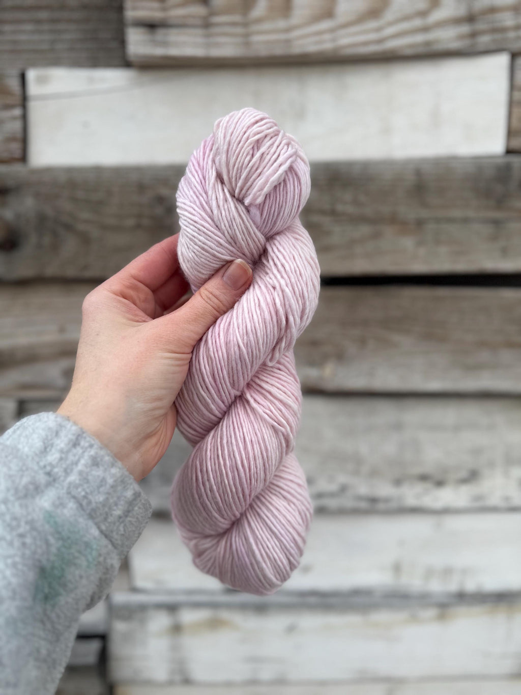 Sugar plum hand dyed (worsted/aran) merino wool, superwash yarn, hank of yarn , for knit crochet