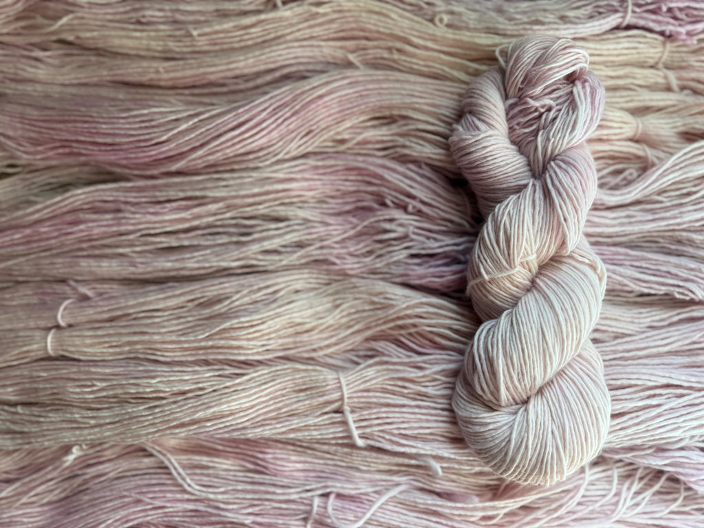 Sugar plum hand dyed (worsted/aran) merino wool, superwash yarn, hank of yarn , for knit crochet