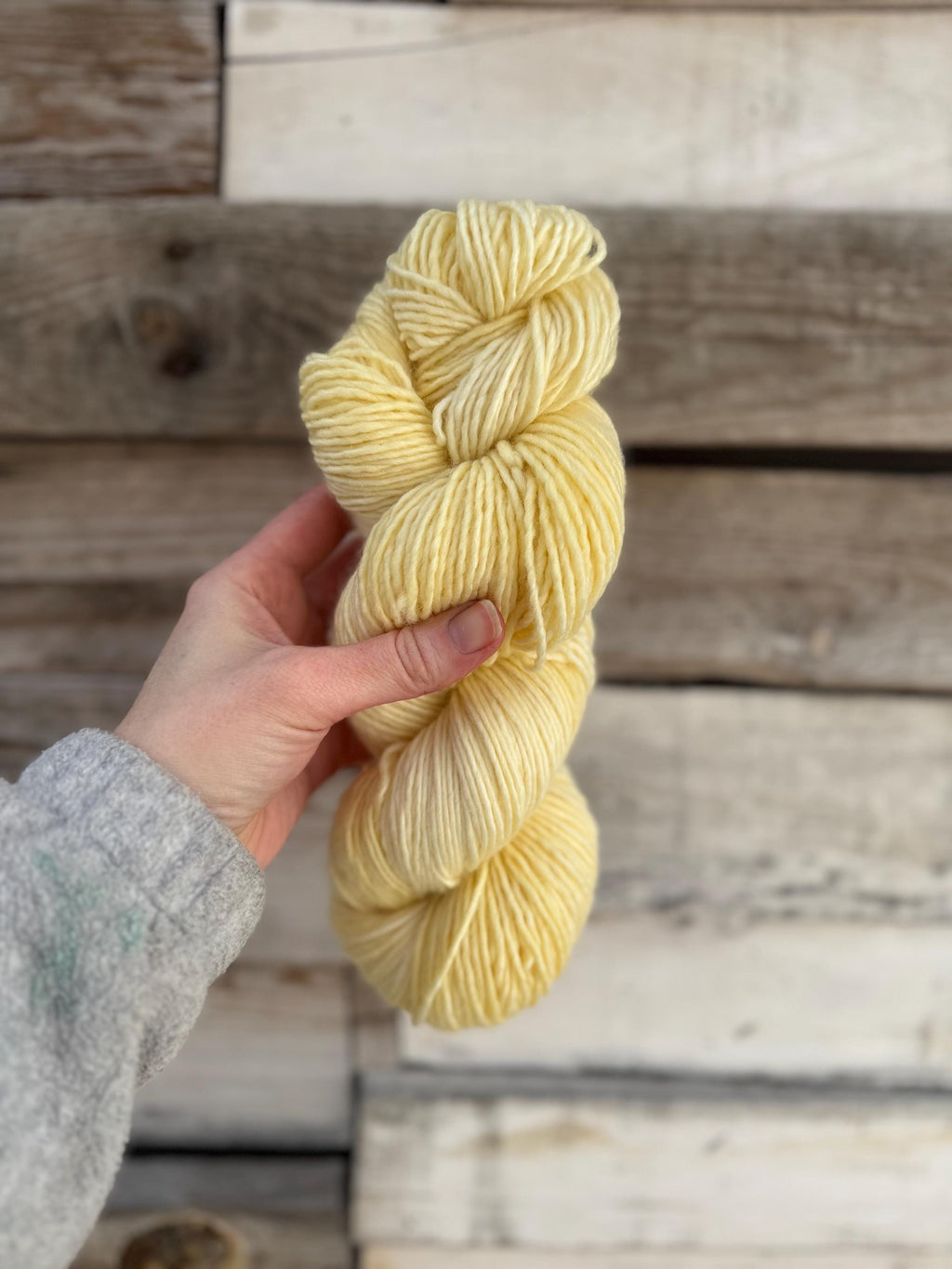 Buttercream hand dyed (worsted/aran) merino wool, superwash yarn, hank of yarn , for knit crochet