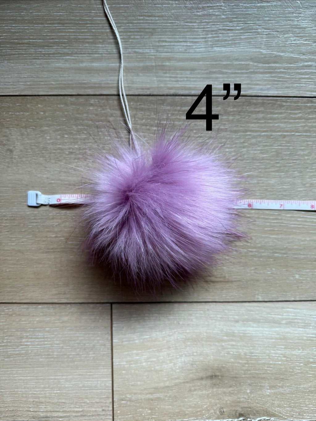 Orchid Pom, faux fur for knit and crochet beanies, small medium large, vegan fur mini, purple pink