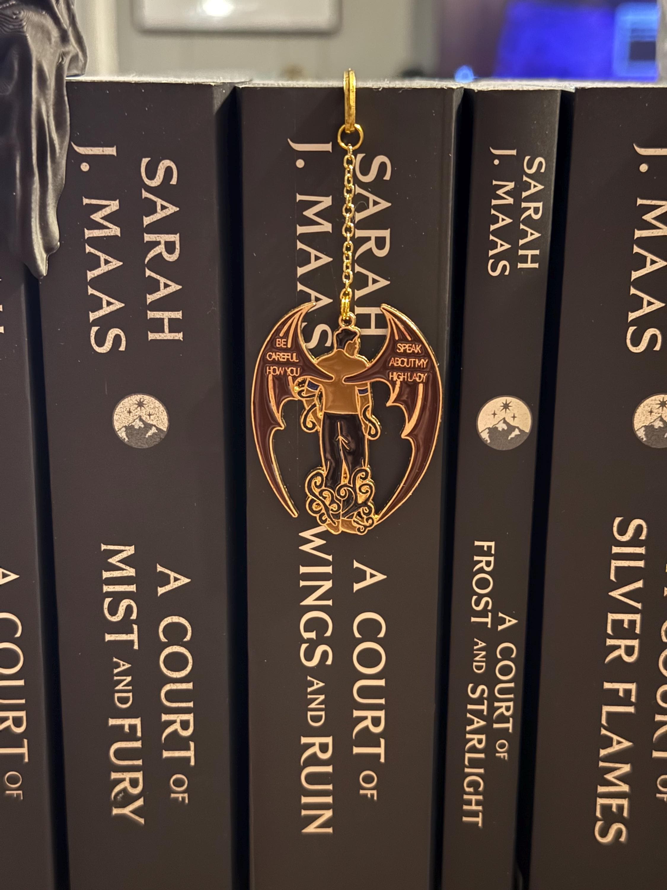 Handmade metal bookmark, gold plated, booktok, bookstagram, gold plated, Acotar, tog, quicksilver, housemaid, star,