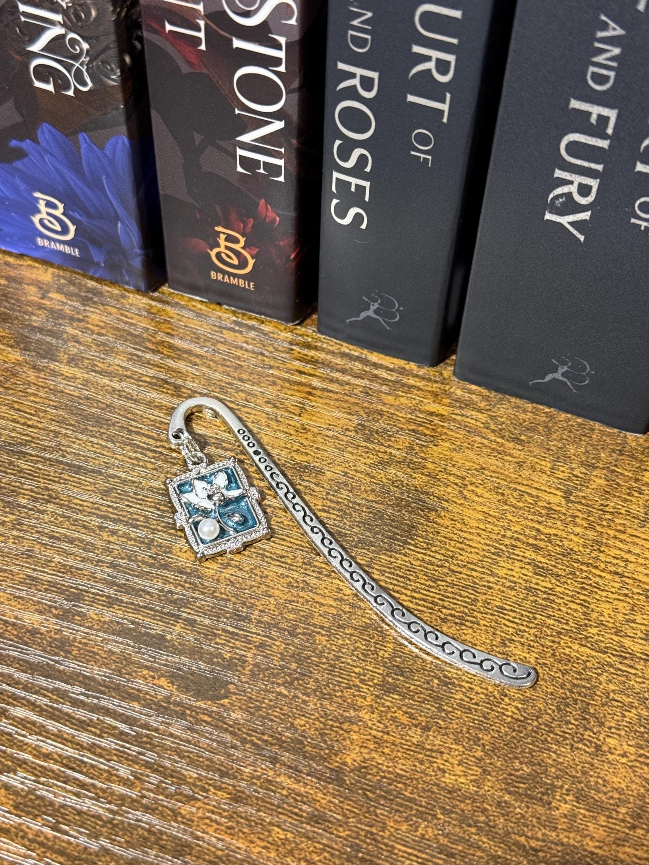 Handmade metal bookmark, gold plated, booktok, bookstagram, silver plated, Acotar, tog, quicksilver, housemaid, star,