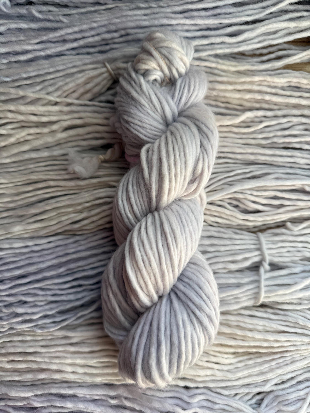 Morning frost bulky hand dyed bulky merino wool, 109 yard, 5 weight, semi solid, multicolor, indie dye, superwash