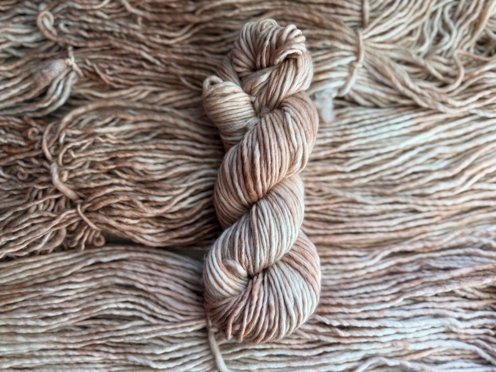 Cashmere fog bulky hand dyed bulky merino wool, 109 yard, 5 weight, semi solid, multicolor, indie dye, superwash