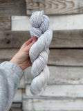Morning frost hand dyed (worsted/aran) merino wool, superwash yarn, hank of yarn , for knit crochet