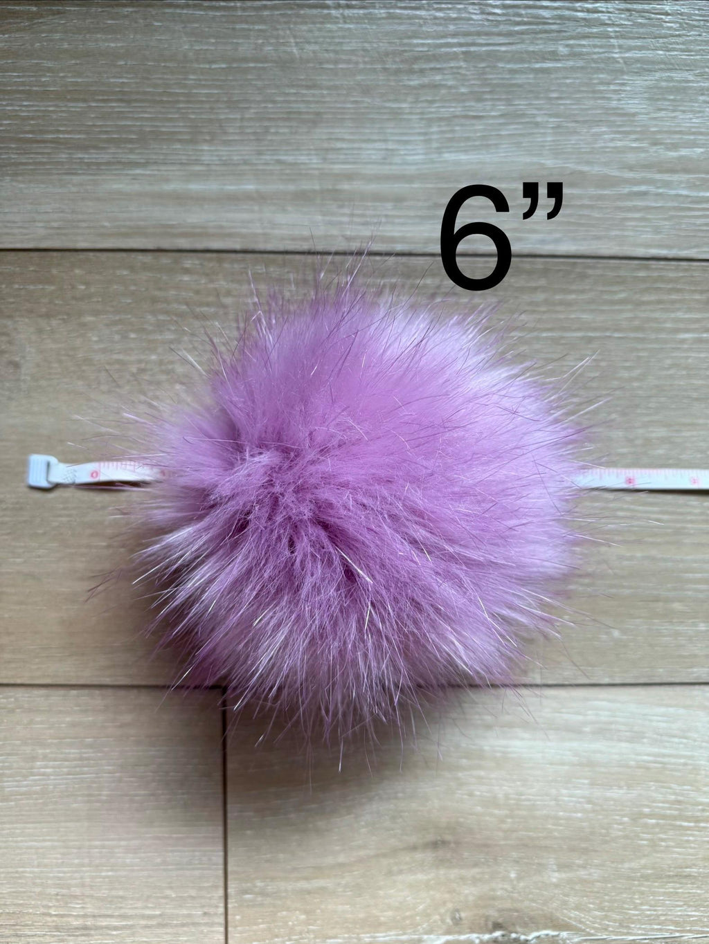 Orchid Pom, faux fur for knit and crochet beanies, small medium large, vegan fur mini, purple pink