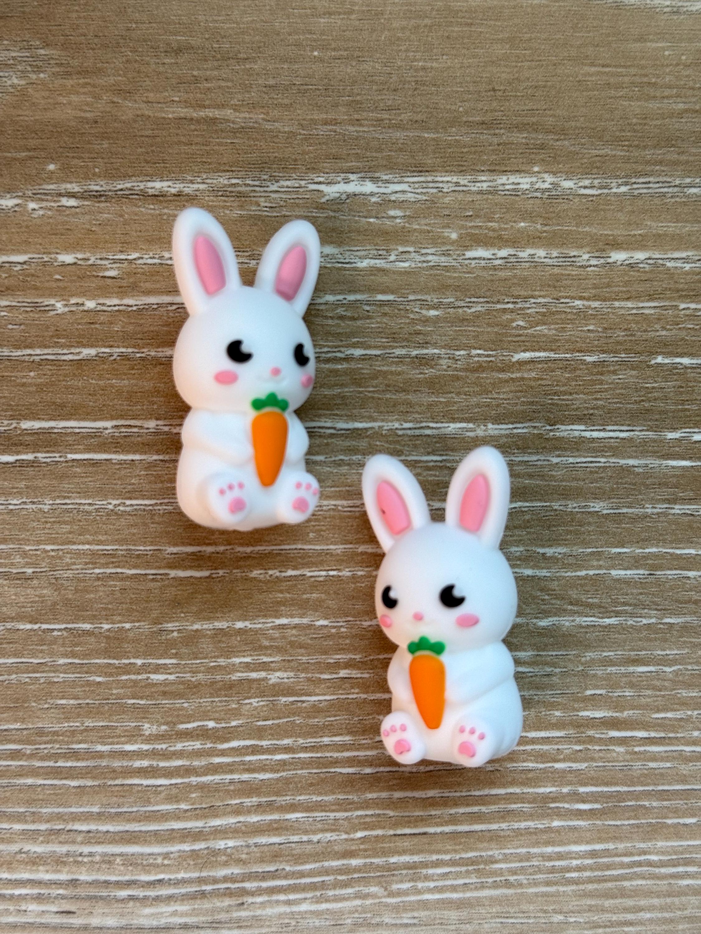 Needle stoppers, needle stopper for knitting needles, Easter bunny
