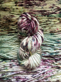 Wild thistle hand dyed super bulky merino wool, size 6 green, sage autumn fall natural, speckled, solid, multicolor, indie dye, superwash
