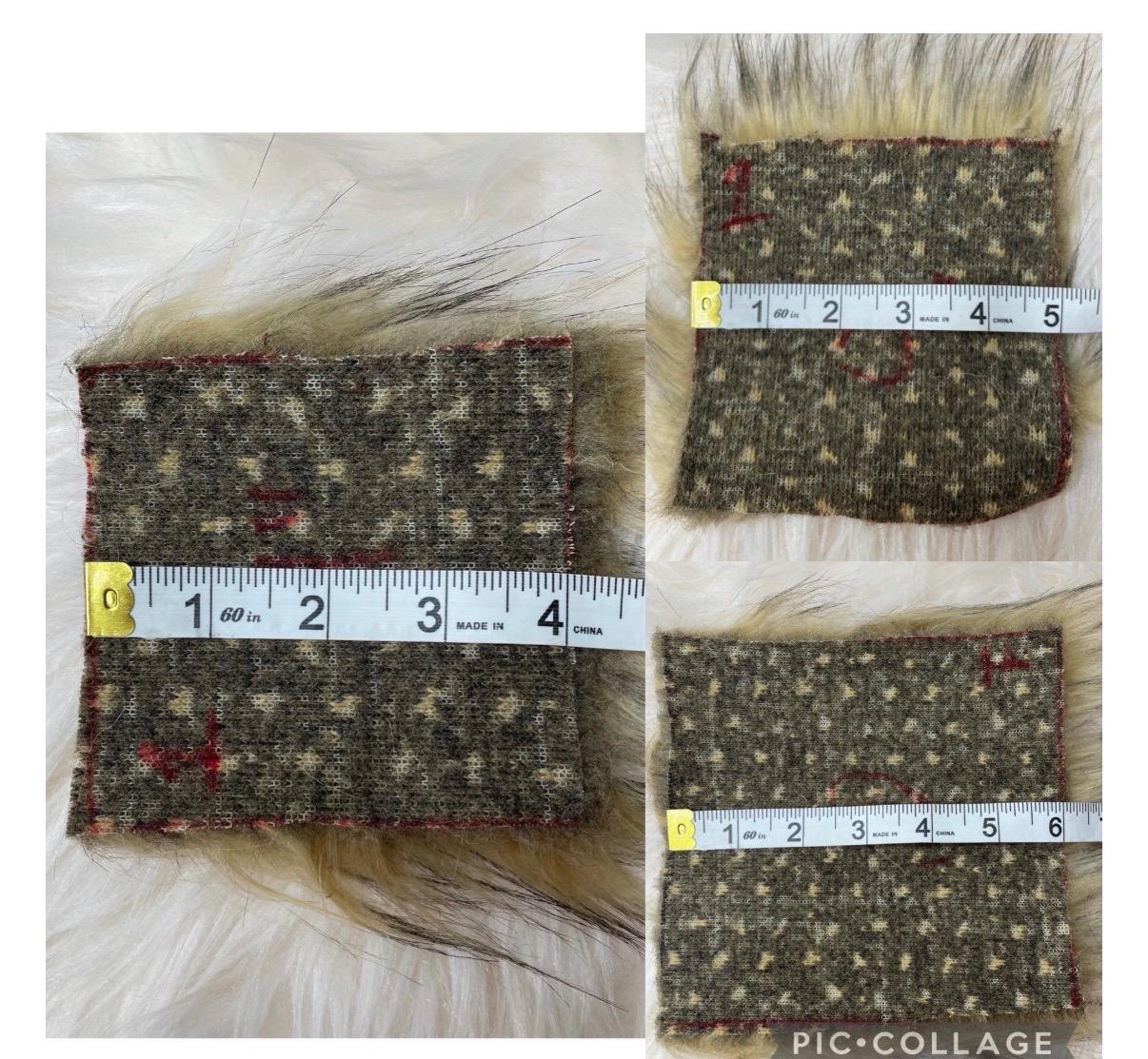 After glow faux fur Pom Pom