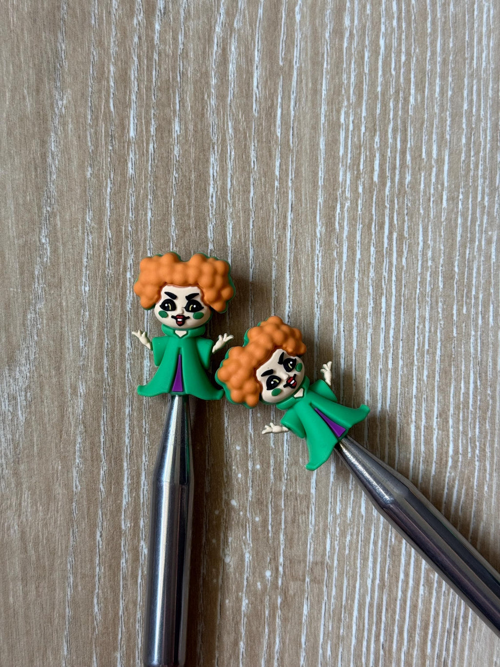 Needle stoppers for knitting needles, Halloween, Winnie, hocus