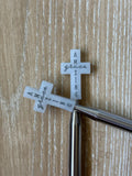 Cross needle stoppers, needle stopper for knitting needles