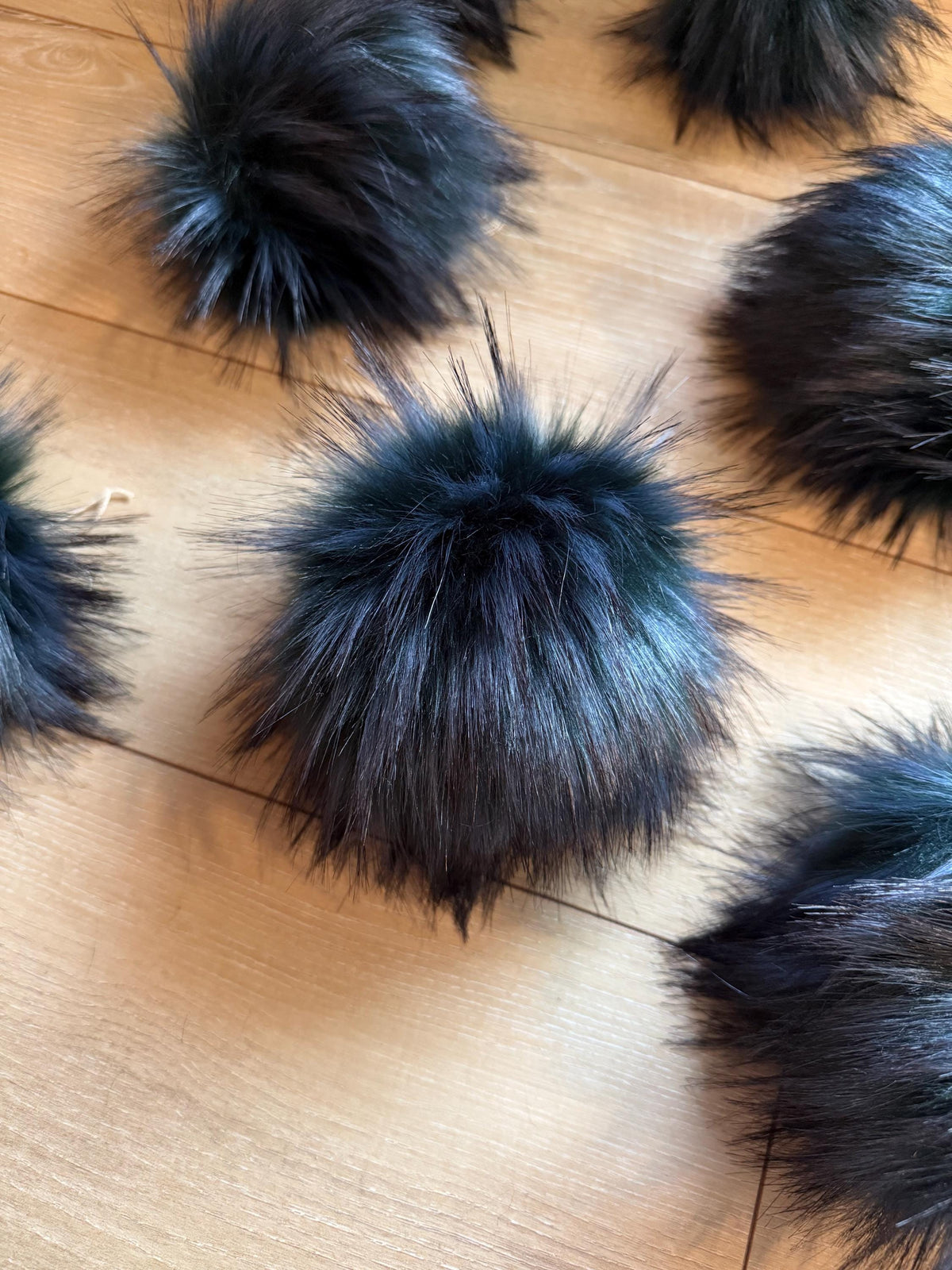 Inkwood luxe Pom, faux fur for knit and crochet beanies, toque topper, winter hat, small medium large mini, for adult baby child