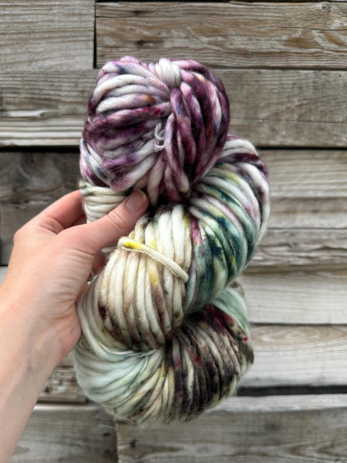 Wild thistle hand dyed super bulky merino wool, size 6 green, sage fall natural, speckled, solid, multicolor, indie dye, superwash