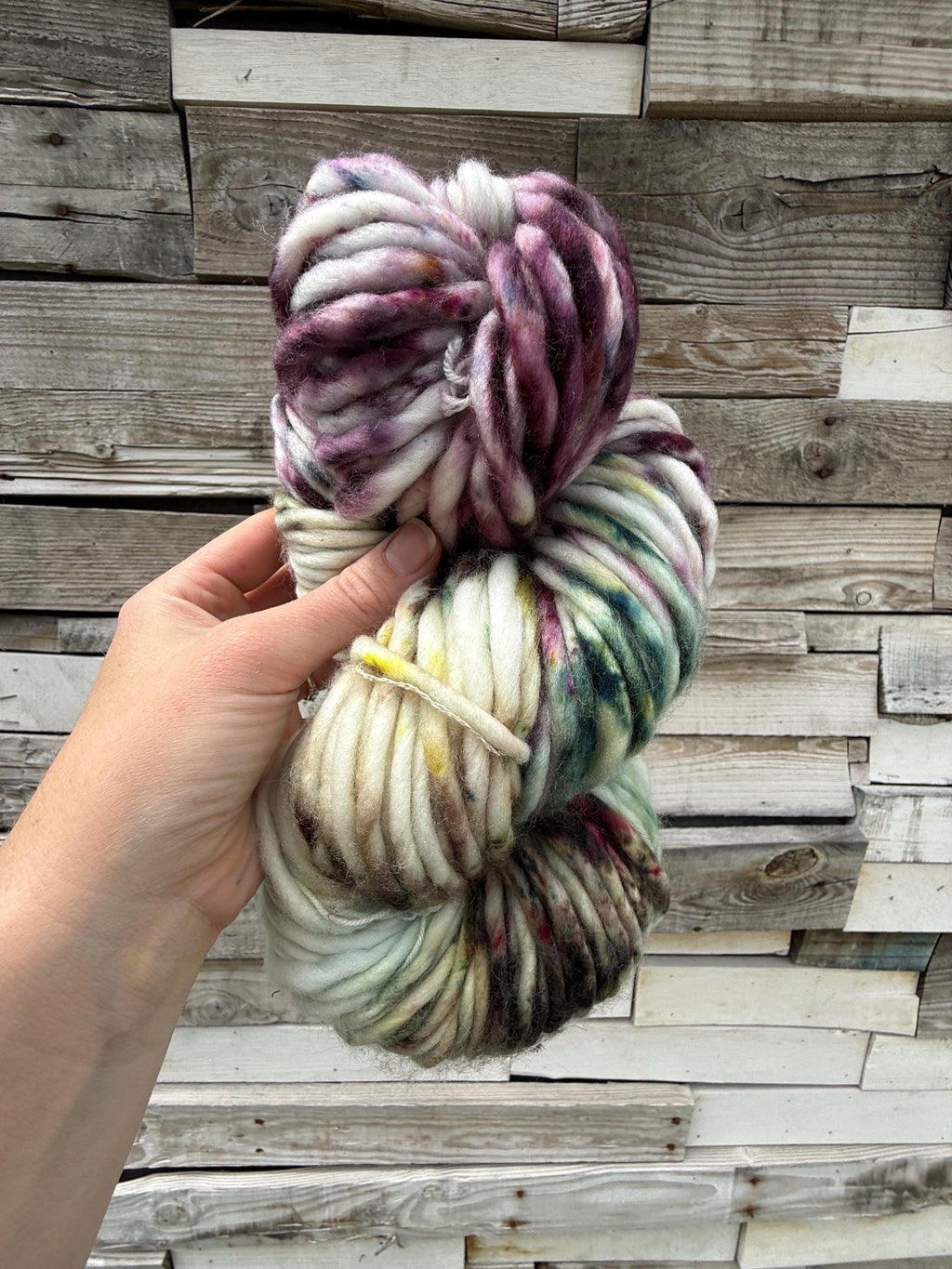 Wild thistle hand dyed super bulky merino wool, size 6 green, sage fall natural, speckled, solid, multicolor, indie dye, superwash