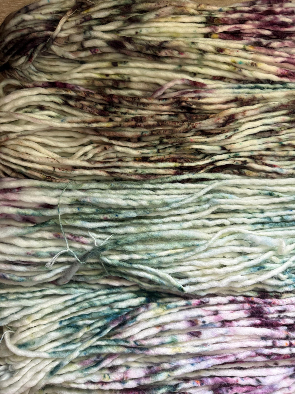 Wild thistle hand dyed super bulky merino wool, size 6 green, sage fall natural, speckled, solid, multicolor, indie dye, superwash