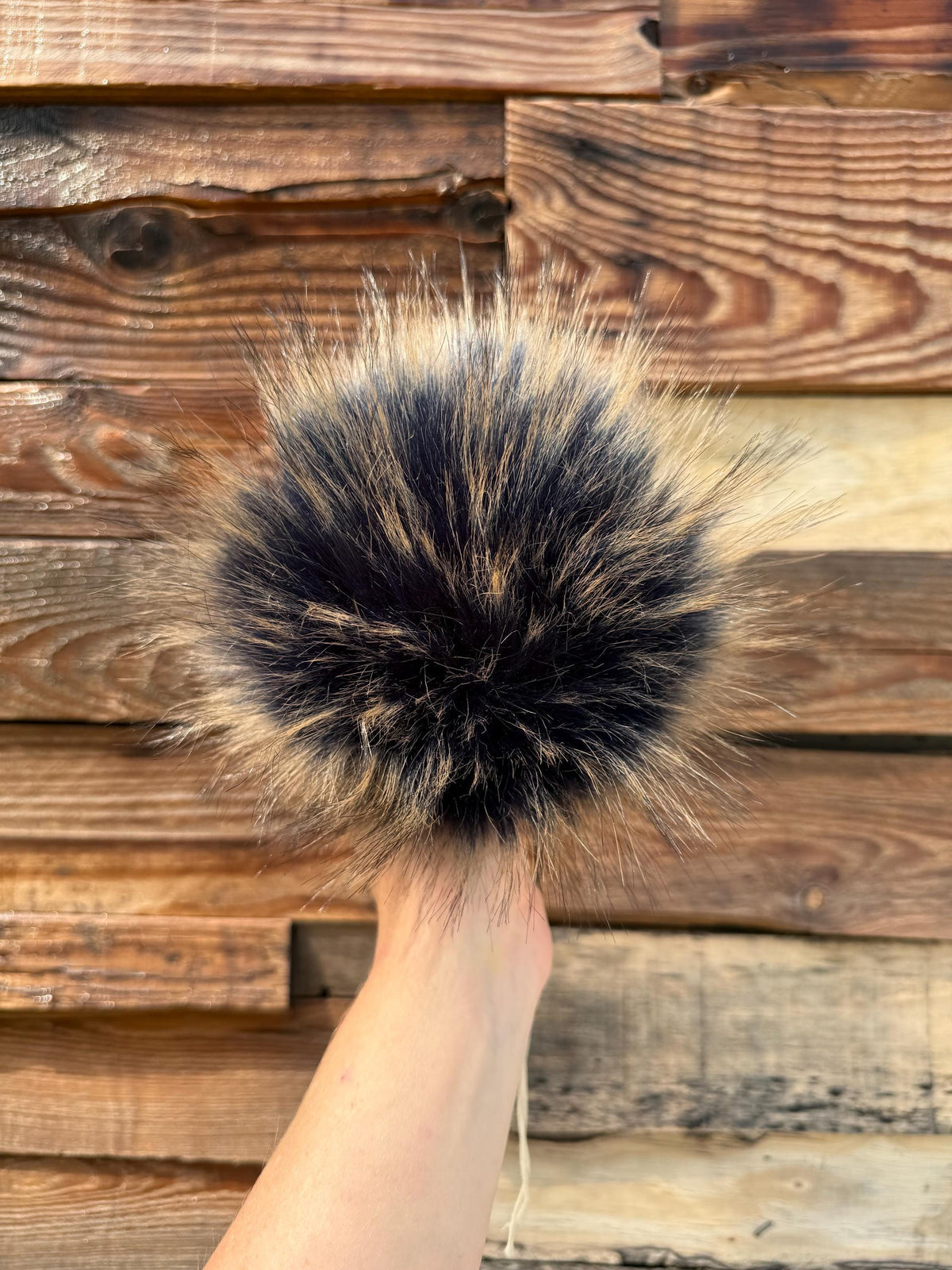 Starry night luxe Pom, faux fur for knit and crochet beanies, toque topper, winter hat, small medium large mini, for adult baby child