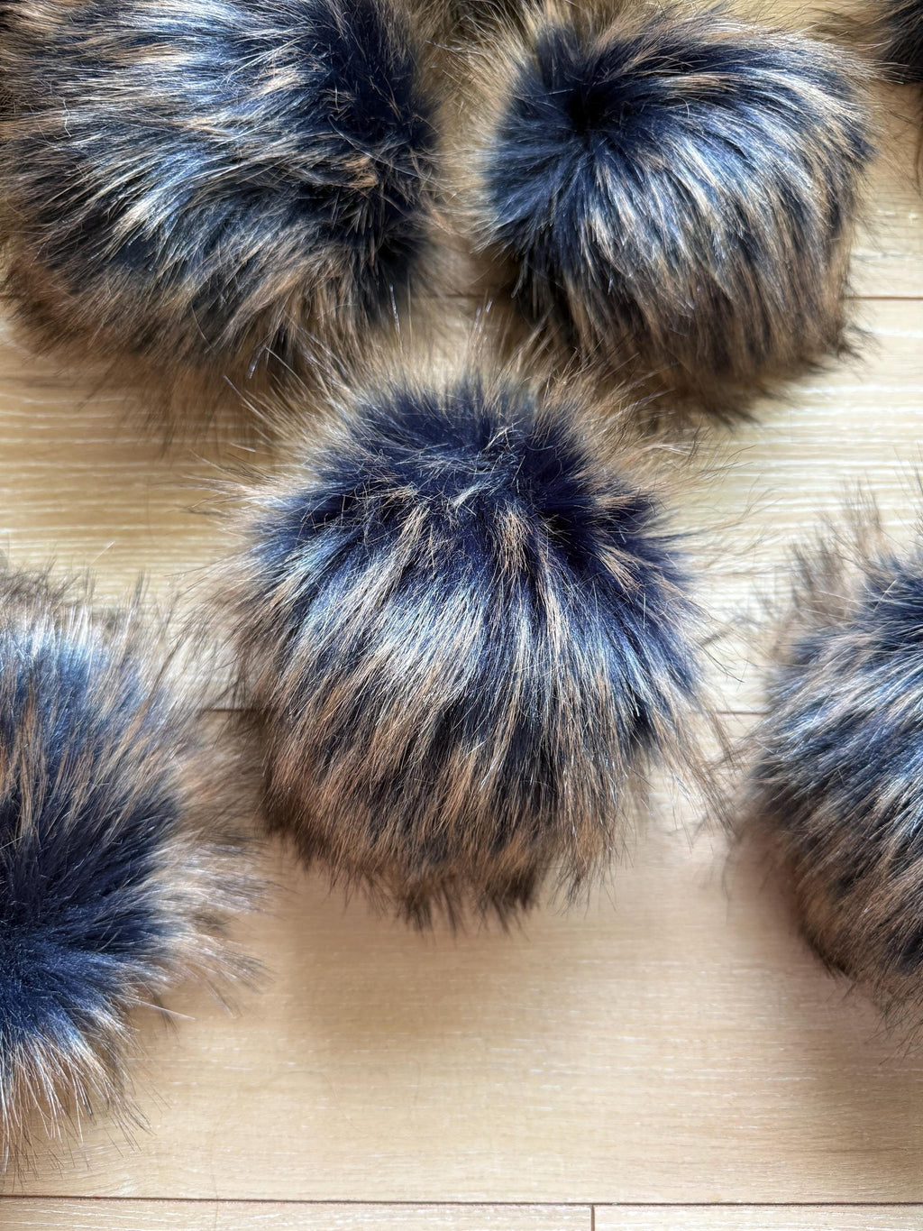 Starry night luxe Pom, faux fur for knit and crochet beanies, toque topper, winter hat, small medium large mini, for adult baby child