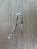 Handmade metal bookmark, silver plated, booktok, bookstagram, sword, Acotar, tog, quicksilver, housemaid, stocking stuffer, gift