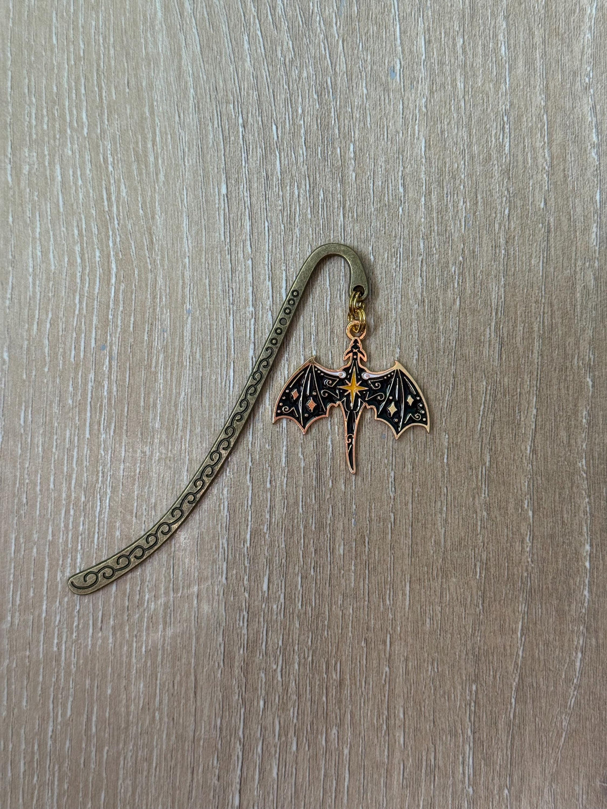 Handmade metal bookmark, gold plated, booktok, bookstagram, silver plated, Acotar, tog, quicksilver, housemaid, dragon, stocking stuffer,