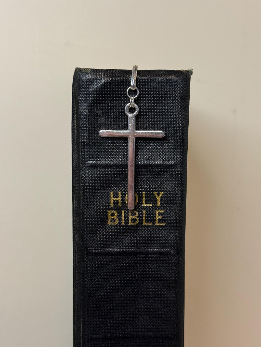 Handmade metal bookmark, cross, gold plated, bible, silver plated, stocking stuffer, gift