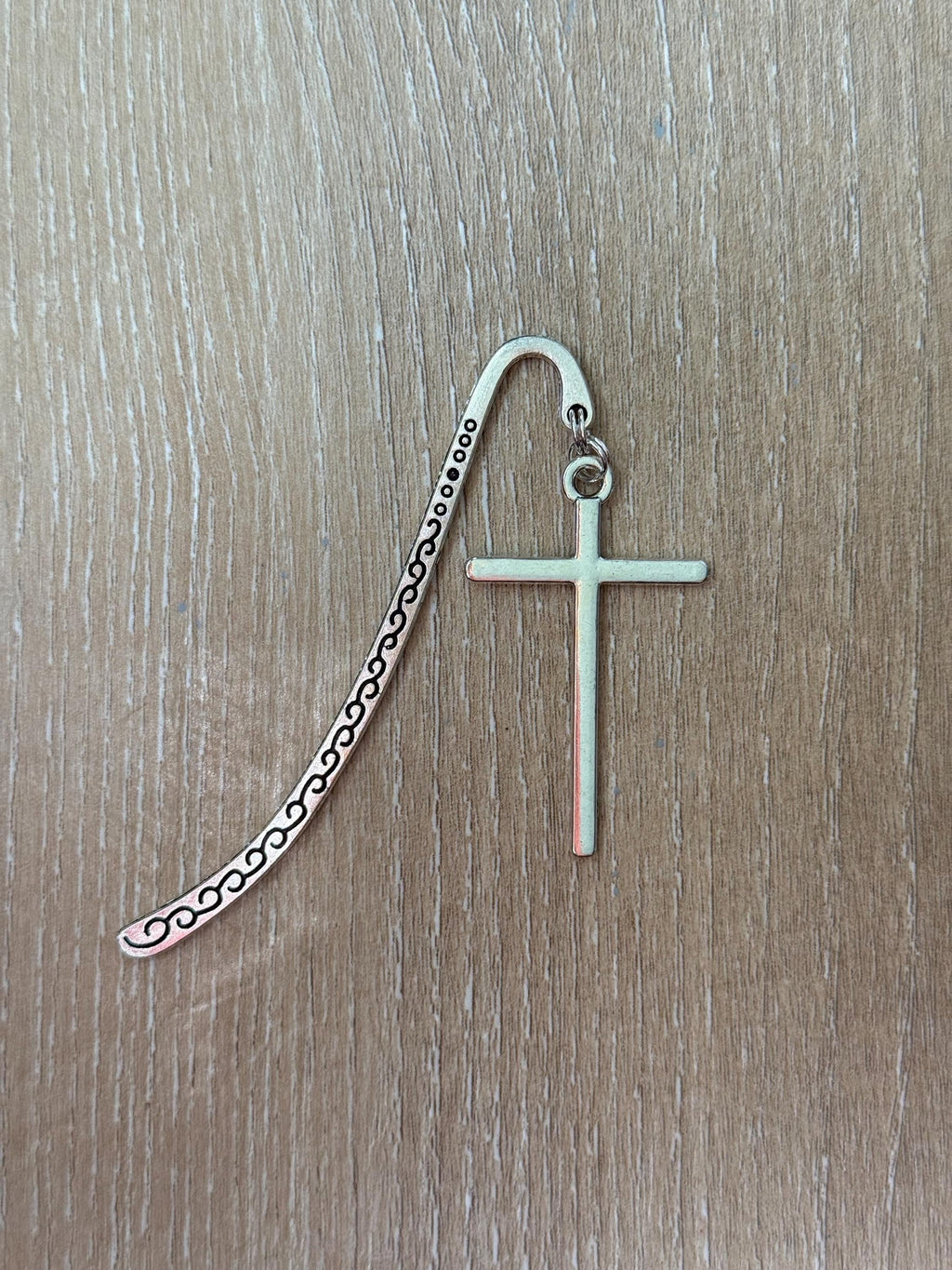Handmade metal bookmark, cross, gold plated, bible, silver plated, stocking stuffer, gift