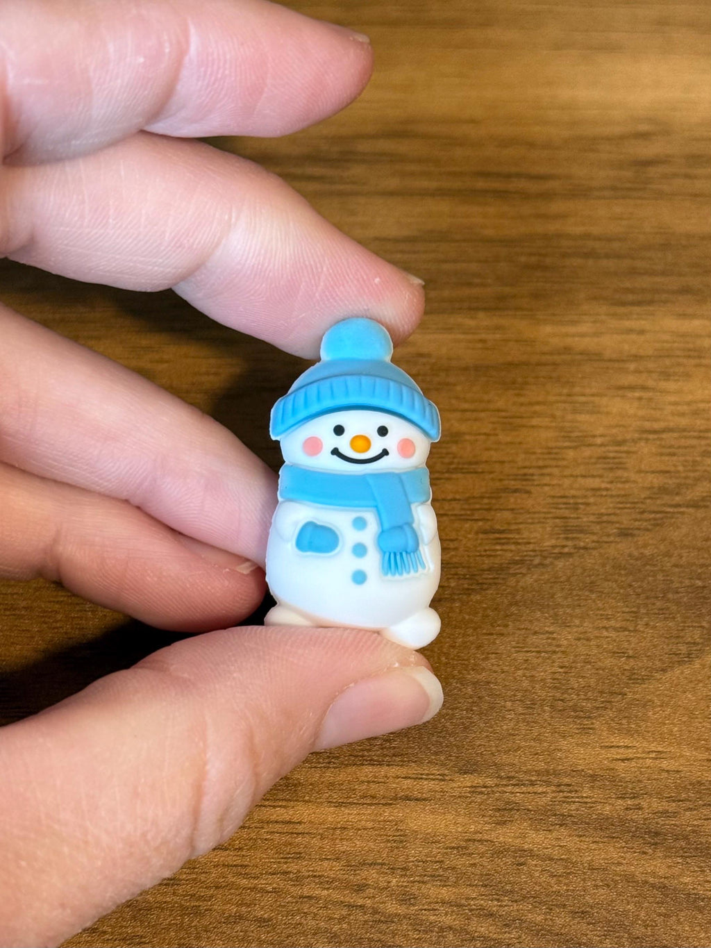 Needle stoppers, stitch stopper for knitting needles, Christmas snowman