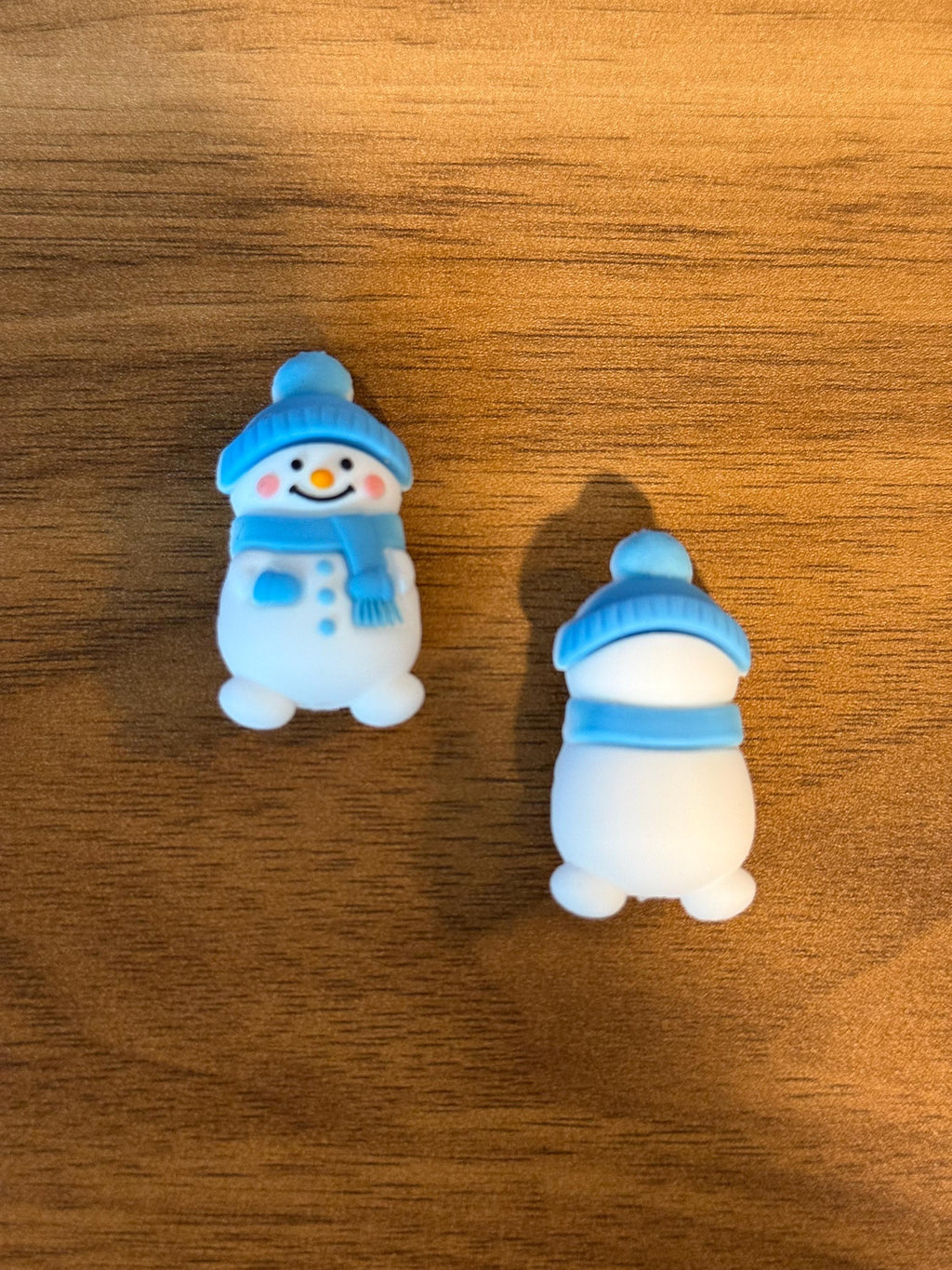 Needle stoppers, stitch stopper for knitting needles, Christmas snowman