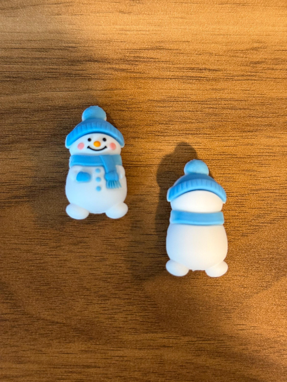 Needle stoppers, stitch stopper for knitting needles, Christmas snowman