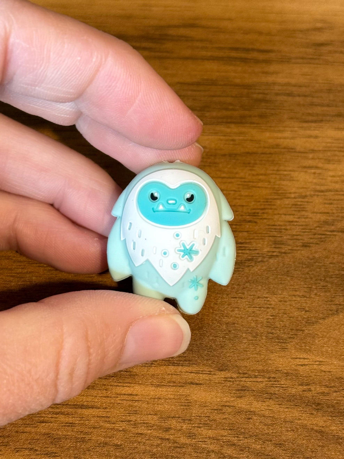 Needle stoppers, stitch stopper for knitting needles, Christmas yeti